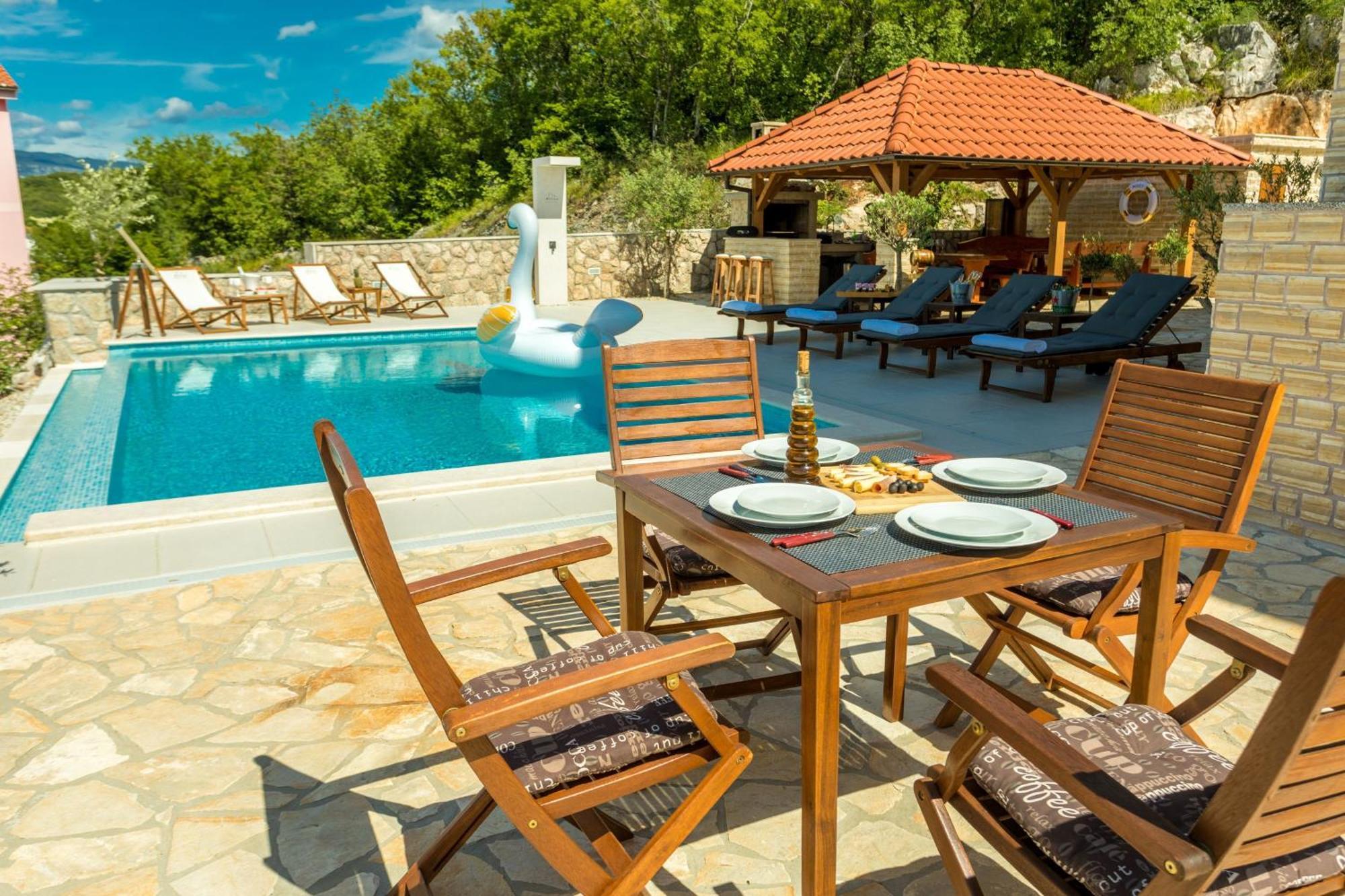 Luxury Villa Allen With Pool Климно Номер фото